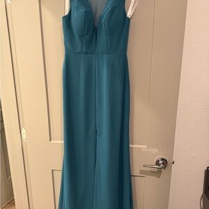 Azazie Teal Formal Dress